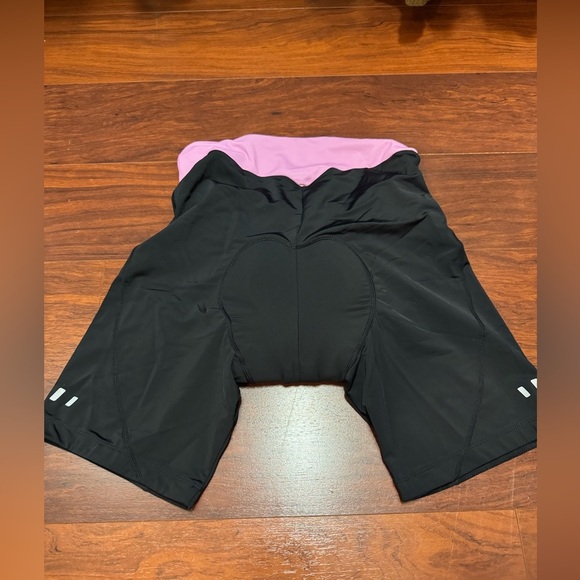 Stylish Black and Pink Women's Bike Shorts - Picture 1 of 4
